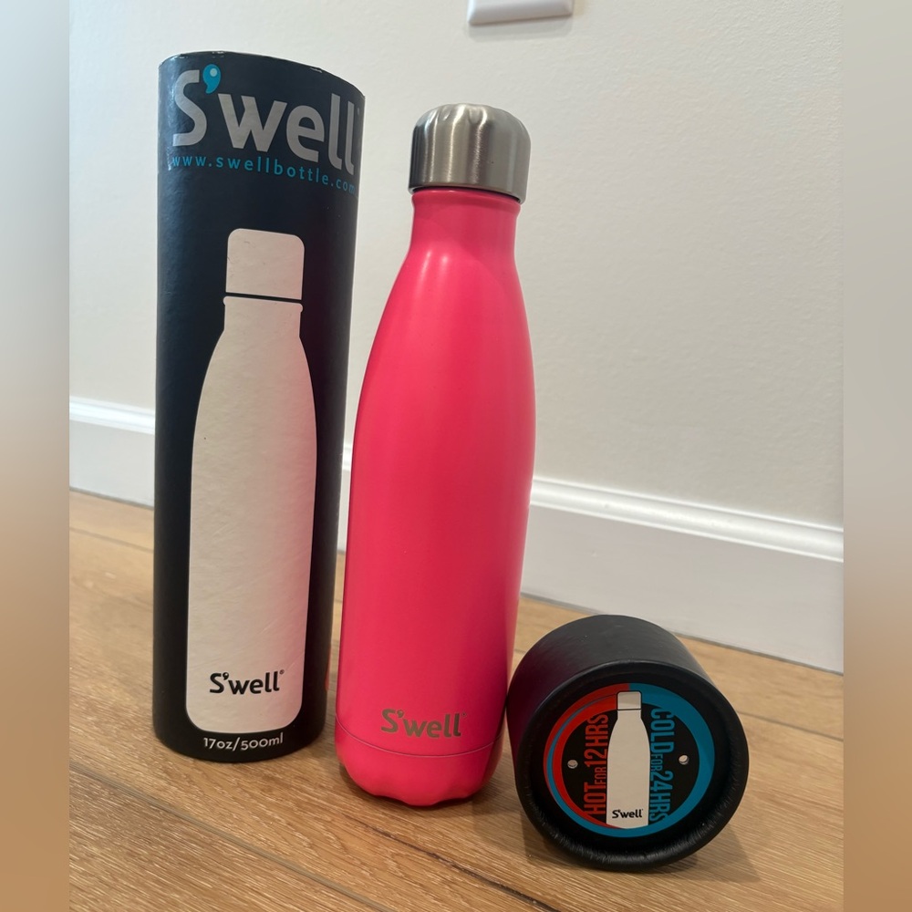 S'well Pink Stainless Steel Water Bottle